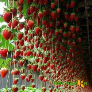 Клубника ампельная Анастасия купить по цене от 370р. в интернет-магазине «Посадика» с доставкой почтой в в Спас-Деменске и по всей России – [изображение №1].