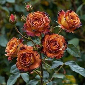 Роза плетистая Оранжевый Бриллиант купить по цене от 450р. в интернет-магазине «Посадика» с доставкой почтой в в Спас-Деменске и по всей России – [изображение №1].